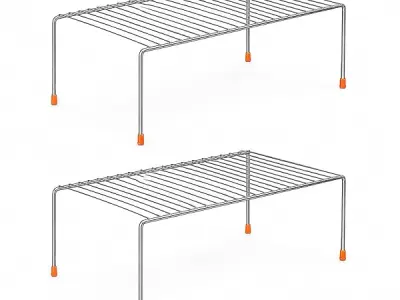 NH10 DESIGNS StainlessSteel Under Cabinet Kitchen DishRack Expandable Storage FloatingShelves For Kitchen Multipurpose Organizer Extend Up To 580 Mm With Anti-Rust Nano Coating(Pac