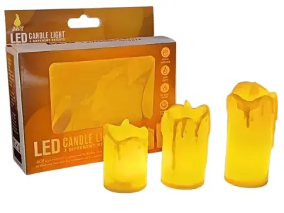 Party Boomers 3Pcs Led Tealight Candles Set Pack of 1