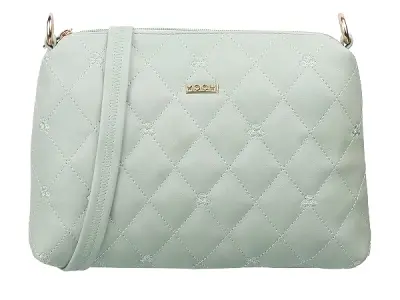 Mochi Women Lightgreen Zip Top Sling Bag (66-7354)