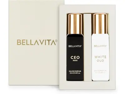 BELLAVITA CEO MAN and WHITE OUD Unisex | Long Lasting Perfume Unisex | Eau De Parfum pack of 2x