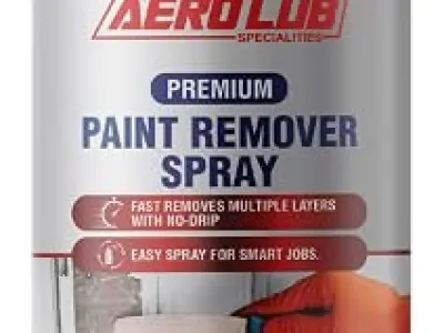 AEROLUB Paint Remover Spray 400ML | Fast Acting Paint Stripper for Wood, Metal, Glass, Steel, Iron, Wall, Acrylic & Automobiles – Non-Acidic Multi-Surface Paint Cleaner