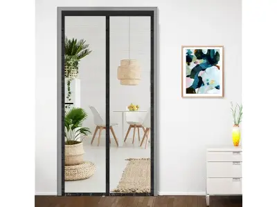 Classic Mosquito Net for Door Fiberglass Magnetic Curtain Auto Closing Insect Screen for All Do