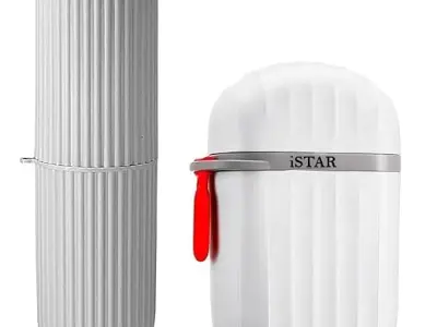 iSTAR Soap Box for Travelling Leak Proof, Travel Soap Case Toothbrush Case Waterproof Travel Soap Dish Shower with Convenient Handle Leakproof Soap Holder for Bathroom Camp (White)