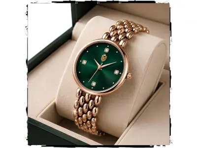 MOOVER Analog Watch for Women & Girls | Luxury Bracelet Style Ladies Wrist Watch | Crystal Dial