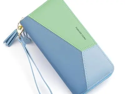Valerie Women Wallet Wallet for Women and Girls | Zipper Wallets Leather Credit Card Holder (Blue)
