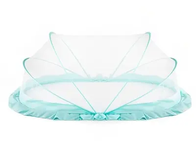 LifeKrafts Foldable Baby Mosquito Net for Bed | Bottomless Portable Net for Newborns & Infants (0–24 Months) | 360° Insect Protection | 90 × 50 × 50 cm | Safe Sleep Net for Baby |