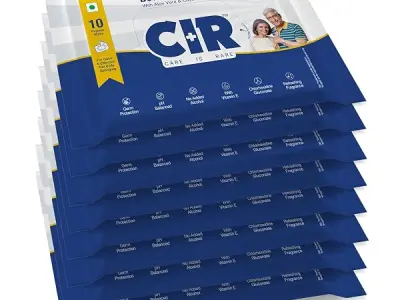 CIR Soft Body Cleansing Wet Bed Bath Wipes for Adults | Body Sponging | Extra Large, 10 Wipes/Pack (Pack of 8), 80 Wipes, White, One Size