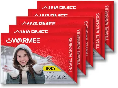 WARMEE Body Warmers (Pack of 5 pcs) Safe & Natural Heat Patches, Heat Packs for Men, Women and