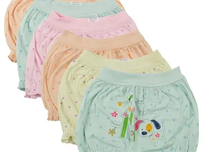 BODYCARE Unisex Bloomers Pack of 6 | 100% Cotton | Ultra Soft Breathable Innerwear | Skin Friendly, Tagless Comfort | Ideal for School