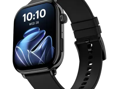 Noise Pulse 4 Max Smart Watch with AI Create (India's 1st Ever with Unlimited Watch Faces), AI Search, 1.96" AMOLED Display, Functional Crown, Premium Metallic Finish, Health Suite
