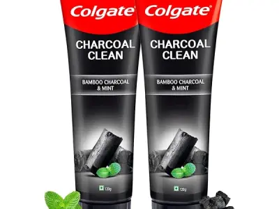 Colgate Charcoal Clean Deep Clean Oral Care Toothpaste, Bamboo Charcoal and Mint (Black Gel) 240g Saver Pack