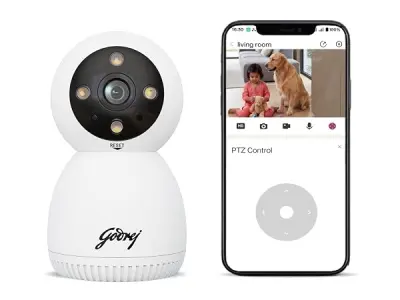 Godrej 3MP Smart Wi-Fi CCTV Camera | EVE Pro 3 | New Launch | Night Vision | 360° View | AI Human Tracking | Motion Detection | Indoor Camera | 2-Way Talk | Up to 256GB SD Card Sup
