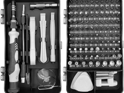 STORVEX 115-in-1 Precision Magnetic Screwdriver Set with Storage Case | Professional Multi-Bit Repair Tool Kit for Laptop, Mobile, PC, Watch, Eyeglasses, Gaming Console & Electroni