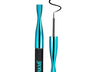 LAKME 9to5 Eyeconic Waterproof Liquid Eyeliner, Intense Black, 4.5 ml, for Precise Eye Definition, with Quick-Dry Formula, Smudgeproof and Waterproof