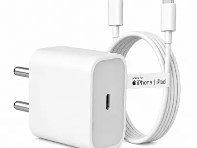 20W iPhone Compatible Type C Fast Charger with Cable for iPhone & iPad PD | Compatible with iPhone 17/16/15, Pro, Plus & Pro Max Models, iPad Air/Mini, MFi Certified, 6 Months Warr