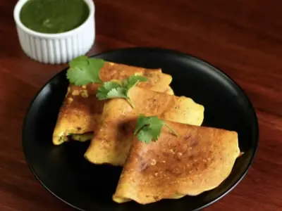 Besan Chilla Homemade