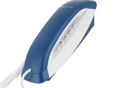 Beetel B29 Designer Slim and Stylish Corded Landline Phone,Ringer Volume Control,Wall/Desk Mountable,Clear Call Quality,Compact Design,Tone Pulse/Flash/Redial Function (Made in Ind