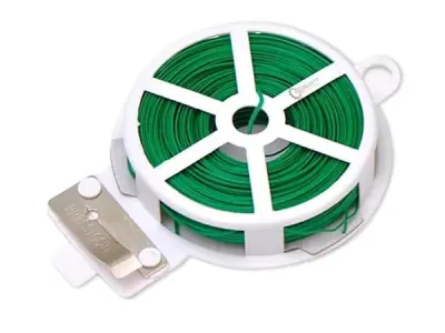 Robustt Twist Tie Wire - Pack of 1 | 50m Long | Build in Cutter | Ideal for Plants Support | Easy To Use | Versatile Usage