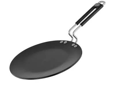 Prestige Hard Anodised Roti Tawa 22.5 cm | Thick Base (4 mm) | Gas & Induction Compatible | Metal Spoon Friendly | Stay Cool Handle | Wide Base | 2Y Warranty | ISI