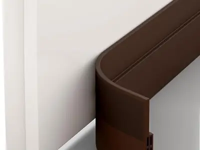 Nirency Door Bottom Seal Strip for Gaps, Waterproof, Dust & Insect Blocker for Door, Self Adhesive Guard for Wooden, Metal & Glass Doors (5 cm X 100 cm) (Brown)