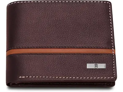 HORNBULL Denial Brown Leather Wallet for Men | Wallets Men with RFID Blocking | Mens Wallet Lea