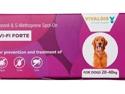 Vivaldis Spot On for Dogs 20-40kg - VI-FI Forte 2.68ml Single Pipette – Solution for The Preven