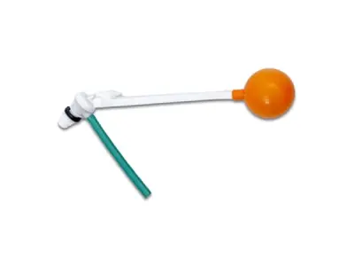 Parryware Slimline Plastic PVC Ball Cock Float Valve Set with Ball | Durable Water Float Ballcock Valve for Flush Tank | Inlet valve for Toilet Flush Tank | Toilet Flush Tank Spare