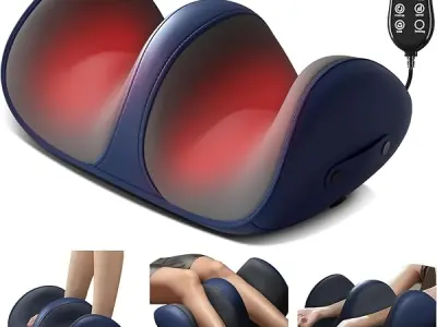 YOGIMOONI Shiatsu Foot Massager Machine with Heat, Foot and Calf Massager,Delivers Relief for Tired Muscles and Plantar,Deep Tissue Massager, Pain Relief, Promotes Blood Circulatio