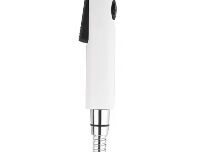 Kohler Cuff Health Faucet for Toilet with Flexible Hose Pipe and Holder | Ideal Toilet Jet Spray for High Water Pressure | Bathroom Jet Spray with Easy Grip Design| White, 1.2 M Ho