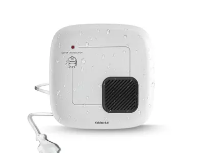 Goldmedal Liquid Water Alarm Bell | Water Tank Overflow Alarm Bell | Loud Human Voice | with Indiactor White (Pack of 1)