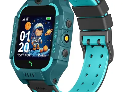 Punnk Funnk® Q18 Present Smart Kids LBS Location Tracking Watch with Voice Calling, SOS, Remote Monitoring, Camera, Geo-Fencing Function (Ocean Green)