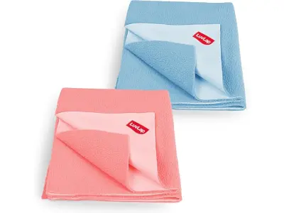LuvLap Instadry Waterproof Baby Dry Sheet, Small Size 50x70 cm, Extra Absorbent Quick Dry Sheet