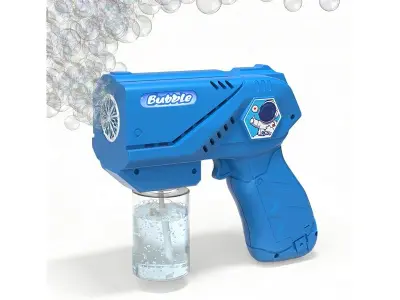 Lifelong Cuppy Bubble Blaster Gun Blue Toy for Kids | Compact Electric Bubble Machine with 1 Bu