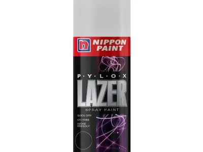 Nippon Paint Pylox 400ML Clear Lacquer Spray Paint-Quick Drying & Low Odor Aerosol Paint for Wood Metal Plastic Glass-CFC-Free Multipurpose DIY Paint for Art Craft Furniture Home D