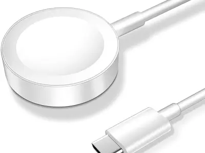 Thunder eagle for Apple Watch Charger Cable, 3FT USB C to Magnetic Wireless Fast i-Watch Charging Cord [Portable], Compatible with Watch Series Ultra/9/8/7/6/SE/SE2/5/4/3/2 (White1