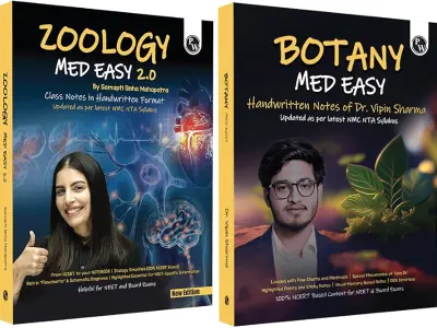 PW Med Easy Zoology 2.0 and Botany Handwritten Notes Combo Set of 2 Books For NEET and Board Ex