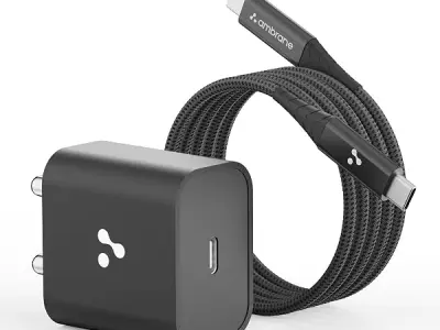 Ambrane 20W Type C Mobile Charger Adapter, Fast Charging for Android, iPhone 16/15/14/13/12/11/X (Pro,/Plus/Max Series), Samsung, Google Pixel & Oppo,Vivo Other Type C Enabled Devi