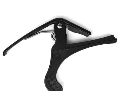 Akkord AKD CAPO-01 One Handed Trigger Guitar Metal Capo Quick Change for Ukulele, Electric and Acoustic Guitars, Black
