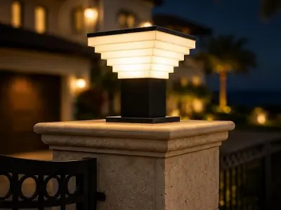 DarkVision Gate Lights for Outdoor Waterproof, Gate Lamps for Main Gate, Gate Light Lamp, Pillar Light, Boundary Light, Compound wall Lamps for Main Entrance(Without Bulb)