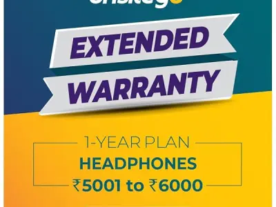 Onsitego 1 Year Extended Warranty for Headphones from Rs. 5001-6000 (Email Delivery - No Physical Kit)