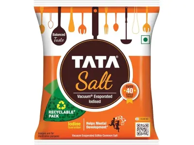 Tata Salt 1 Kg, Free Flowing and Iodised Namak, Vacuum Evaporated, Salt in Fresh