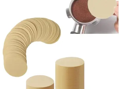 58 mm Disposable Coffee Tea Filters, Natural Microfilters,Filter Paper | Unbleached Round Paper for Coffee Makers, Must-Have Accessories, Standard 100 Count