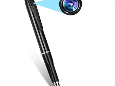 TECHNOVIEW Spy 1080P Full Hd Pen Camera Hidden 100 Minutes Pen Battery Life Pocket Security Indoor Outdoor Body Camera with Video Audio Recording Secret Pen Recorder with Free OTG