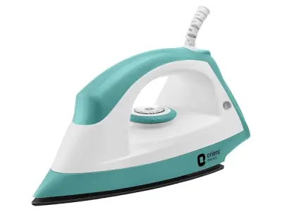 Orient Electric Fabrijoy 1000 Watt Dry Iron | Weilburger Non Stick Soleplate Coating, 5 Level Safety, 2 Years Replacement Warranty, For Clothes