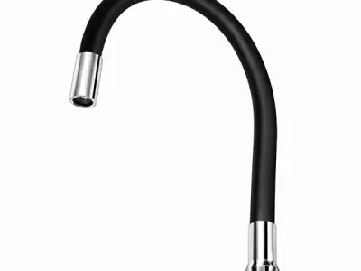 Volo 360 Degree Swivel Spout for Basin Mixture and Flexible Silicone Taps (Black)