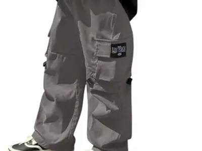 Lymio Junior's Boys Cargo Pants | Stylish Cotton Blend Casual Trousers for Kids | Relaxed Fit Junior Boy Cargo Pant | Trendy Kids Streetwear Joggers with Multi-Pockets