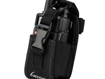 LUITON 3 in1 Multi-Function Radio Holder Holster Case Pouch Bag for GPS Kenwood Yaesu Icom Motorola baofeng UV5R UV82 TYT UV5RA HYT 888S Retevis H777 F8HP Two Way Radio Walkie Talk