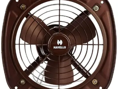 Havells Ventil Air DSP 230mm Exhaust Fan | Strong Air Suction, Rust Proof Body |Suitable for Bathroom, Kitchen, and Office| Warranty: 2 Years | (Pack of 1, Choco Brown)