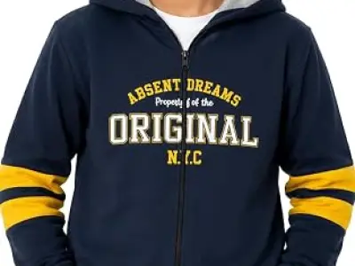 T2F Boy's Cotton Regular Fit Hooded Sweatshirt