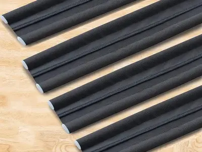 GLUN ® Non-Woven Door Bottom Sealing Guard for Home, Office, Hotel Reduce Noise, Insects, Wind Dust Weather from Outside Black in Color Pack of 4
